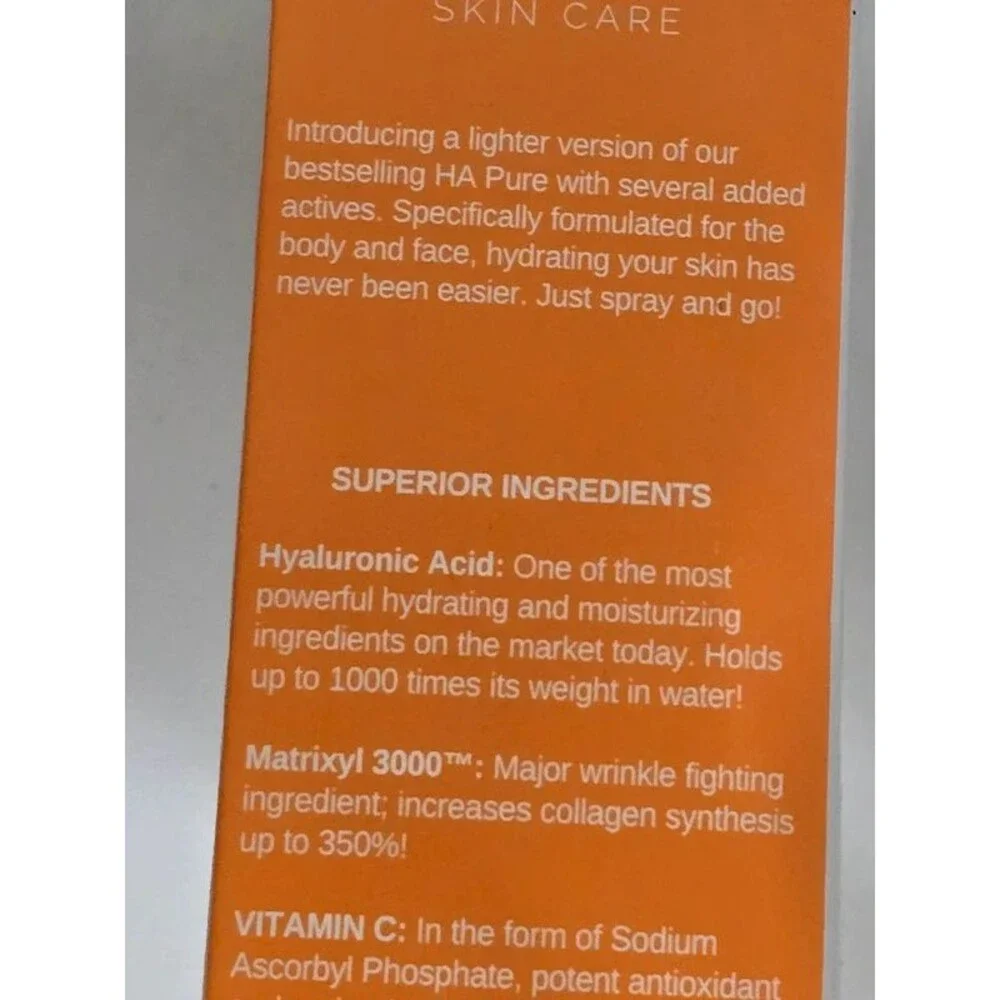 Timeless Skin Care Orange HA + C Spray 4 oz